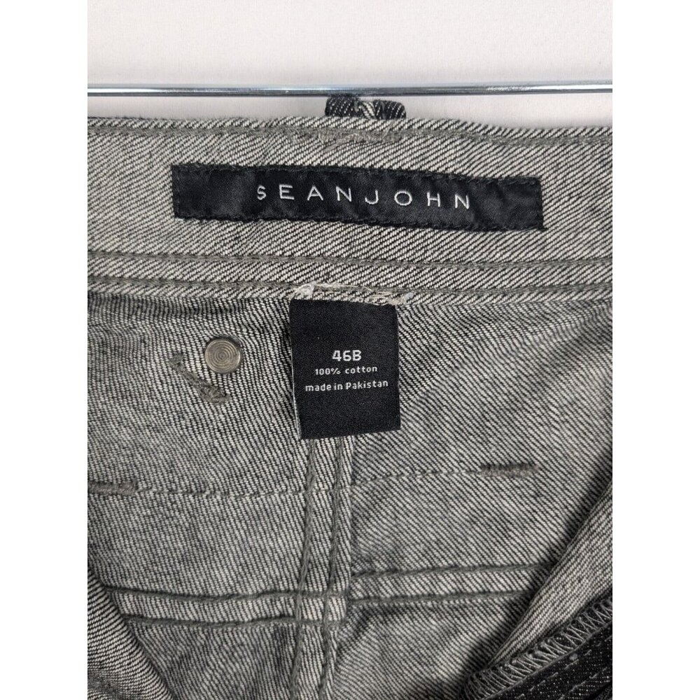 Sean John Denim Shorts Mens 46x14 Black Baggy Jean Jorts Y2K 2000s Streetwear - Picture 7 of 8
